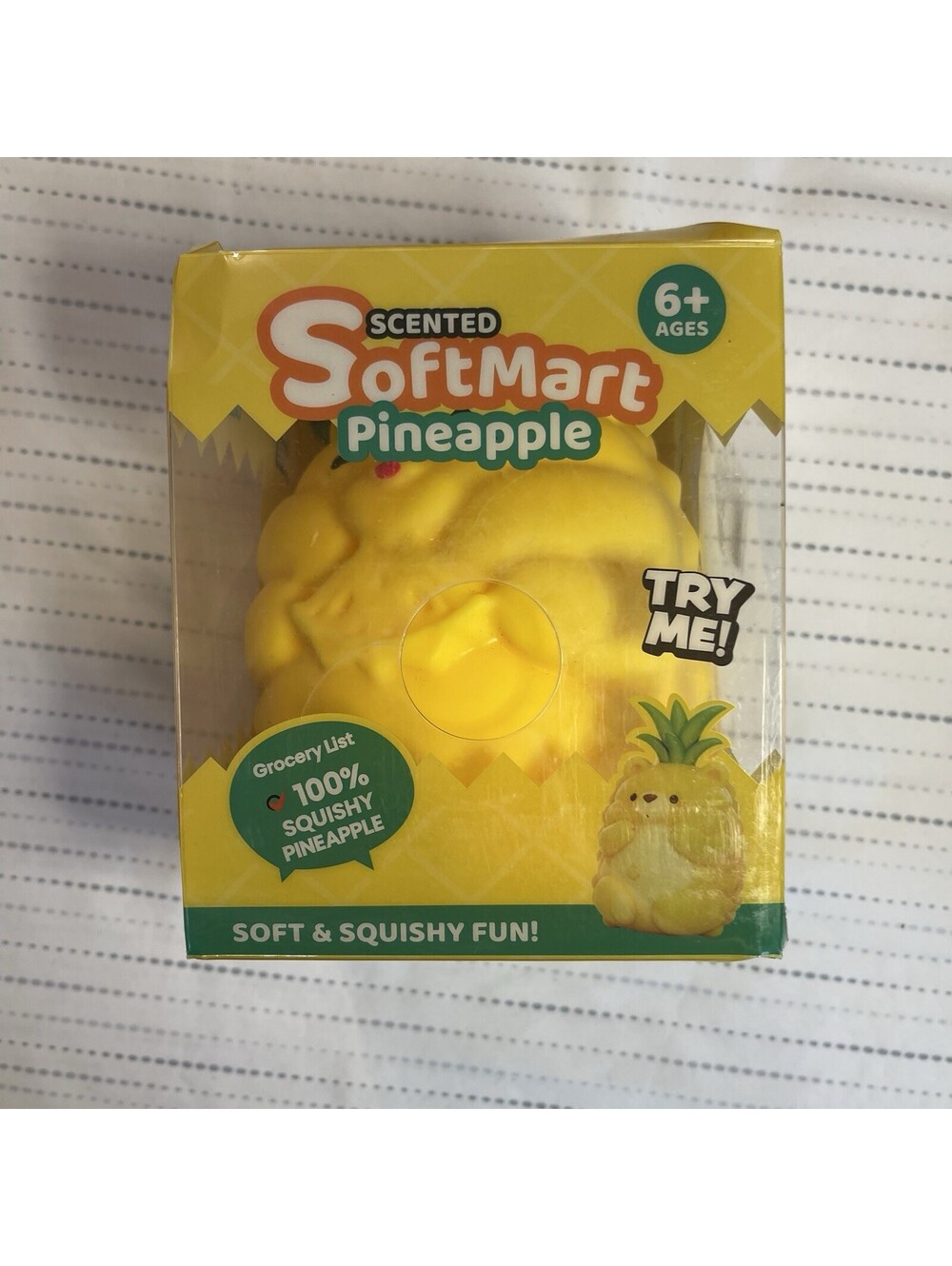 Jumbo Squishy Pineapple Bear Lightly Scented Fruit Stress Ball Sensory🍍Softmart
